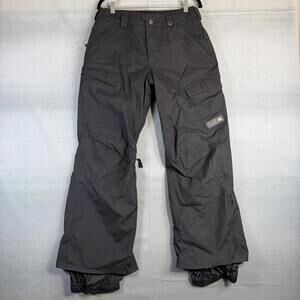 Burton DryRide Snowboarding Pants Mens Small Black Cargo Skiing Mesh Lined